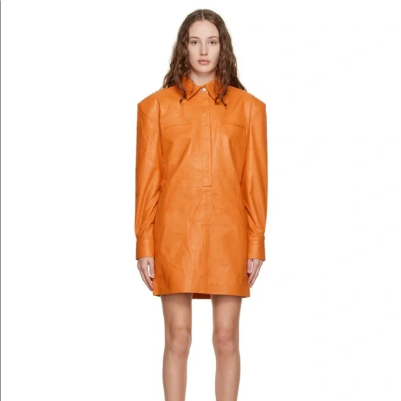 Remain Birger Christensen Dresses | Remain Birger Christensen Orange Janen Minidress | Color: Orange | Size: Xs | Dragonflown's Closet